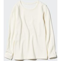 Uniqlo - Heattech Ultra Warm Crew Neck T-Shirt - Off White - L | UNIQLO (UK)