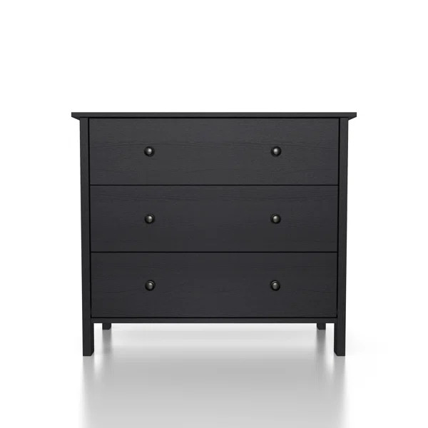 Rudy 3 - Drawer Bachelor's Chest in Distressed Walnut | Wayfair Professional
