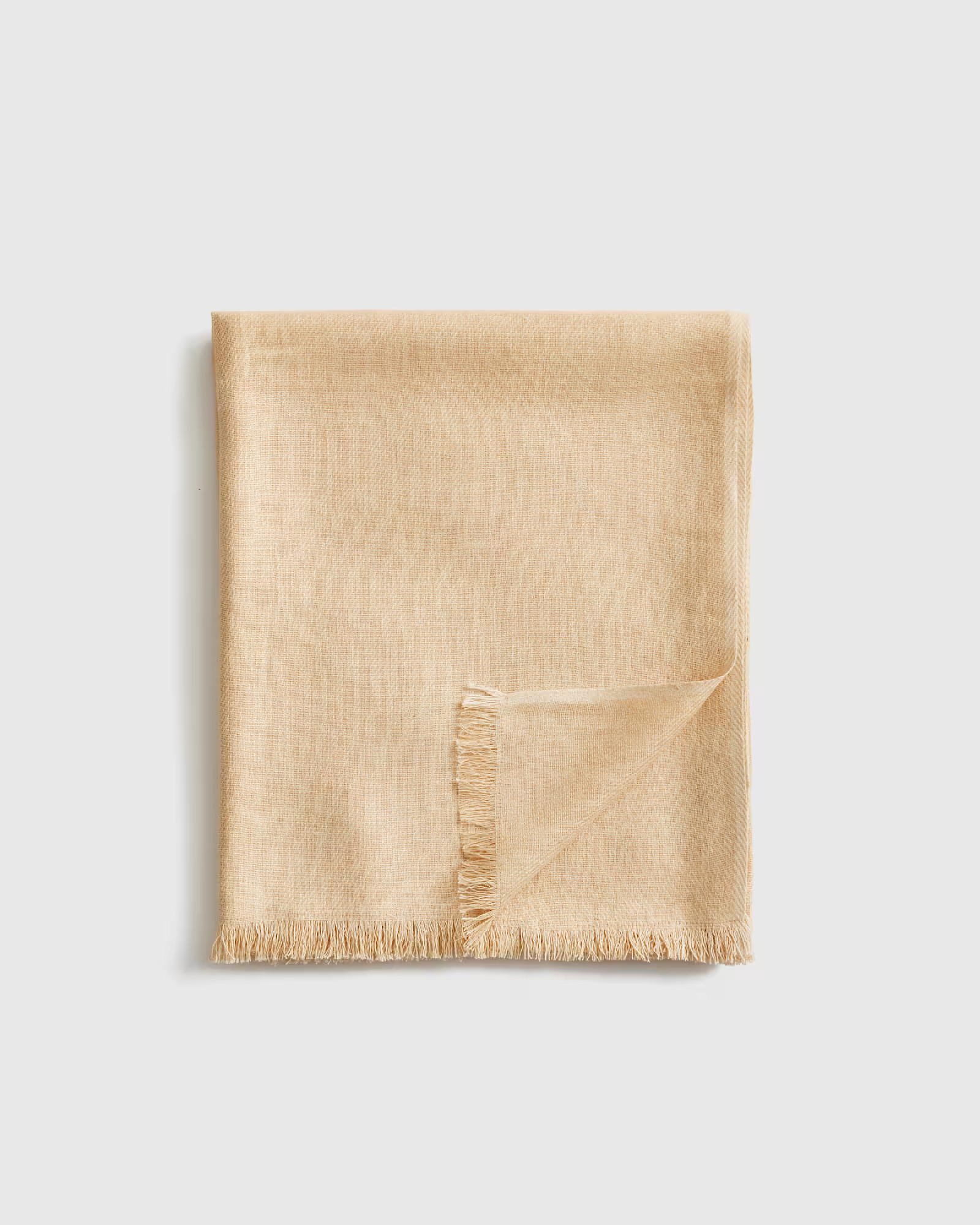 Lightweight European Linen Throw in Beige | Quince