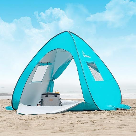 WolfWise UPF 50+ Easy Pop Up Beach Tent Sun Shelter Portable Baby Canopy Quick Instant Automatic ... | Amazon (US)