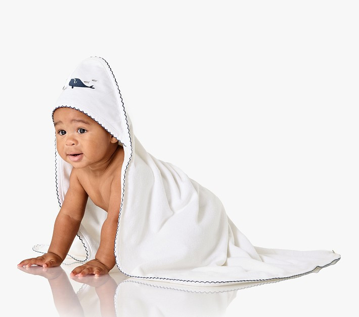 Jack Whale Baby Hooded Towel | Pottery Barn Kids