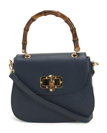 Made In Italy Leather Turn Lock Crossbody | Handbags | Marshalls | Marshalls