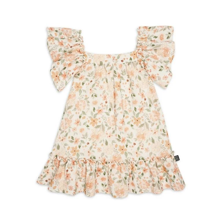 Modern Moments by Gerber Baby and Toddler Girl Dress with Ruffles, Sizes 12M-5T - Walmart.com | Walmart (US)