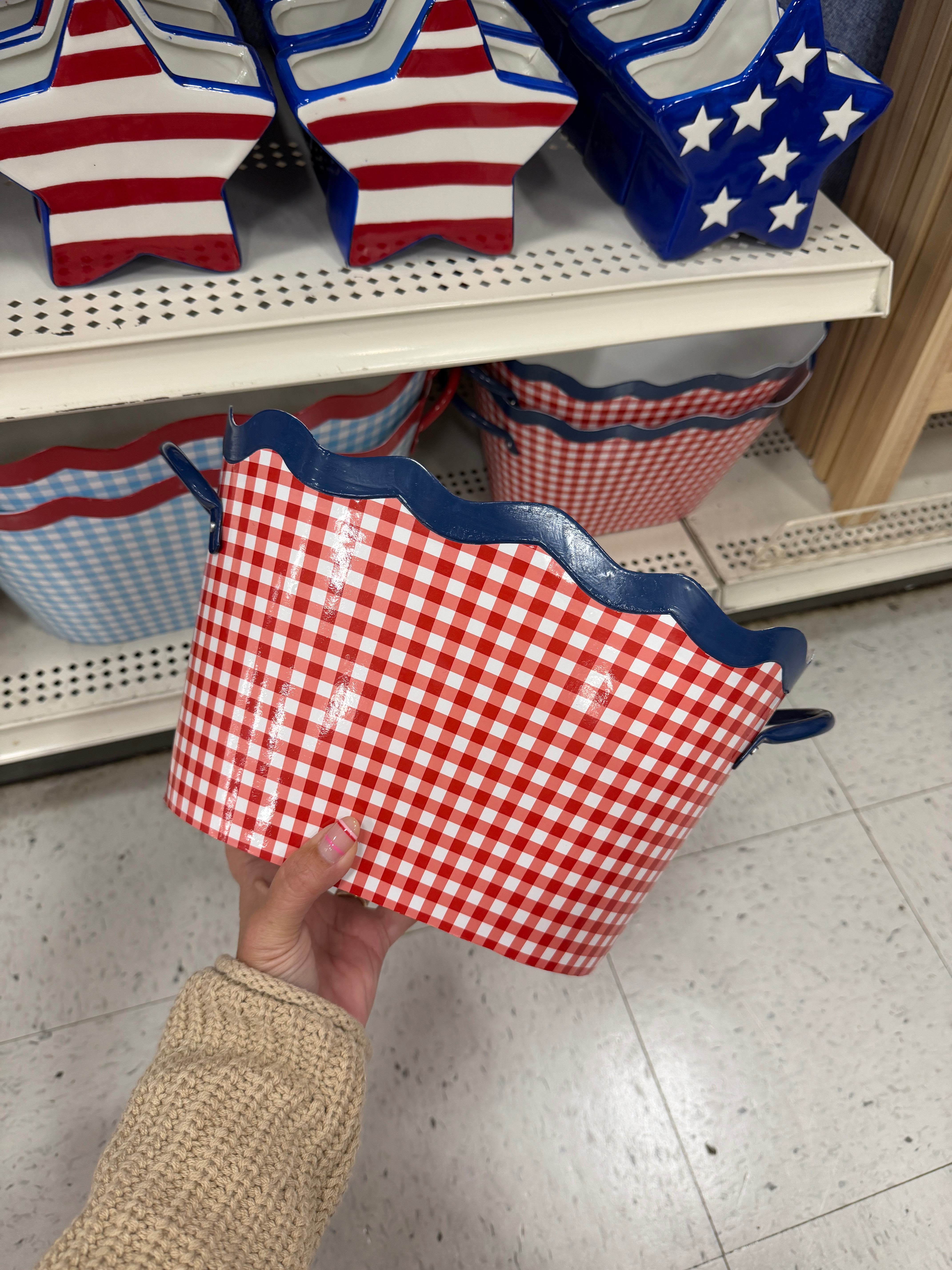 Red, white & blue finds from Michaels 🇺🇸❤️💙✨ seasonal styling • cute + classic 🇺🇸🧺🎇 grab these before they’re gone!! 

 #4thofJuly #AmericanaStyle #PatrioticDecor #SummerHosting #MichaelsFinds #LTKSeasonal