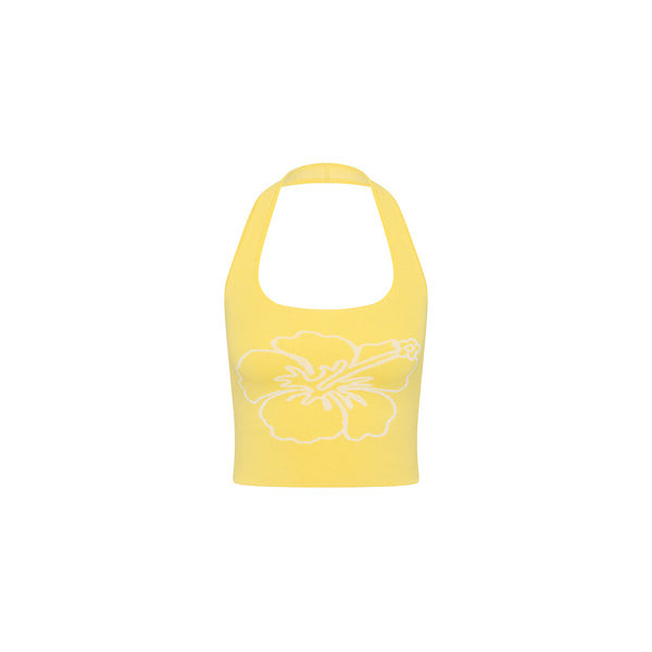 Knit Halter Tank Top - Sunny Honey | Kulani Kinis US