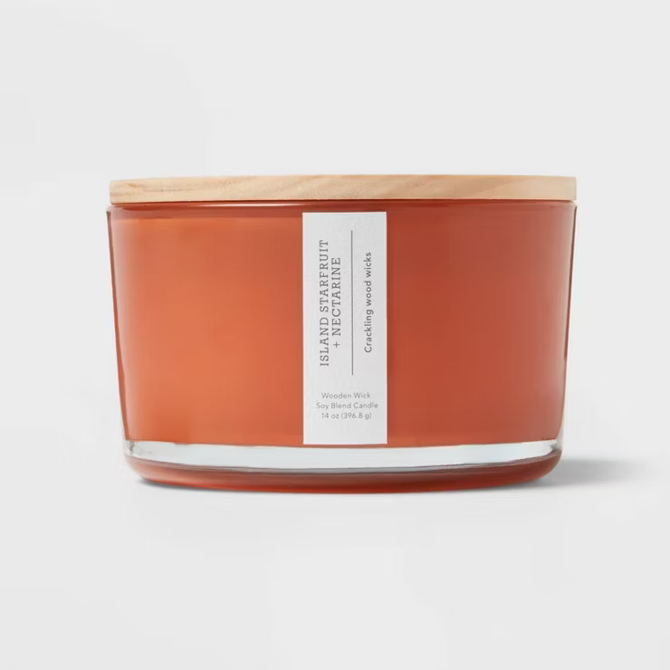 Island Starfruit and Nectarine Candle Orange - Threshold™ | Target