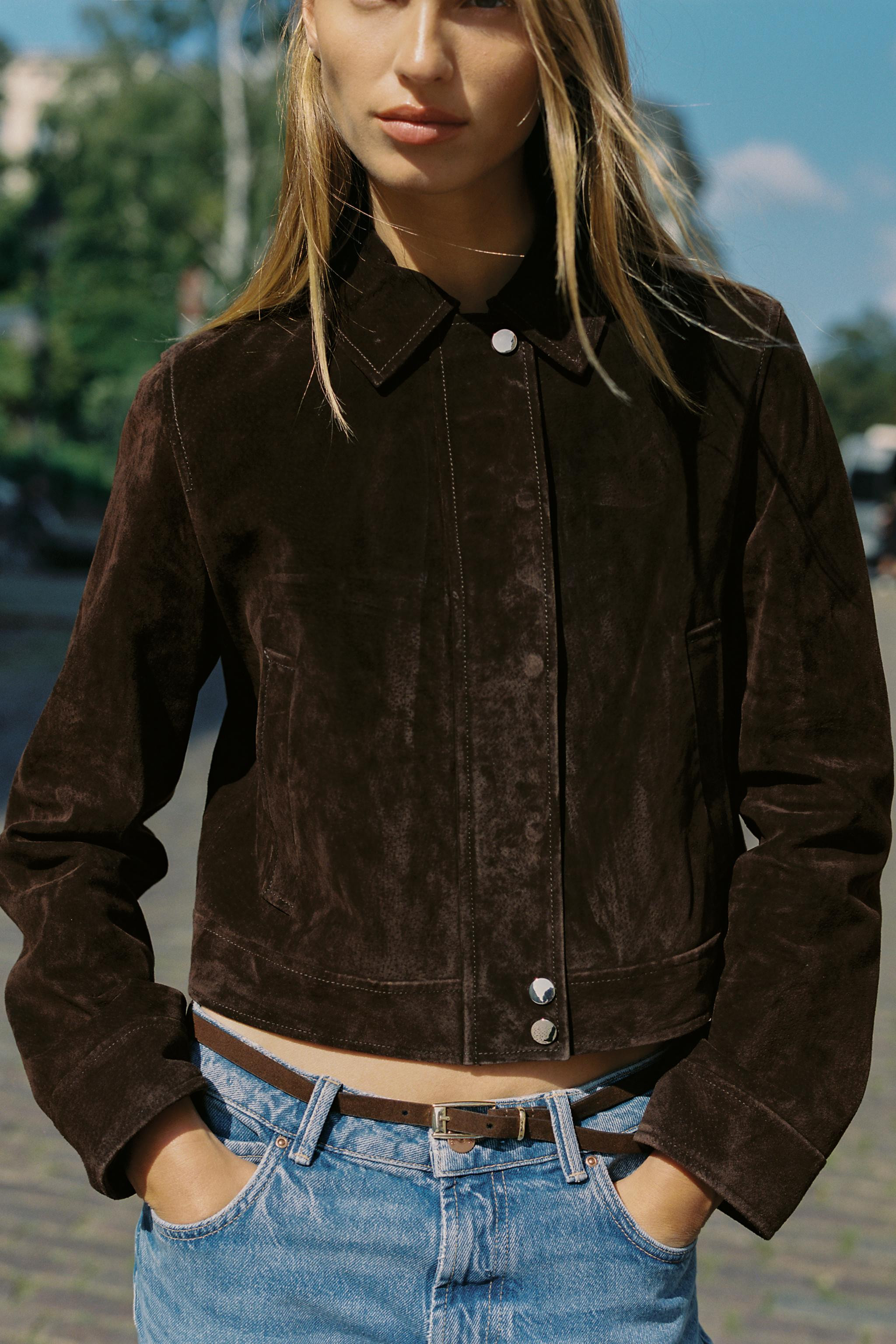 100% LEATHER SHORT JACKET | Zara US