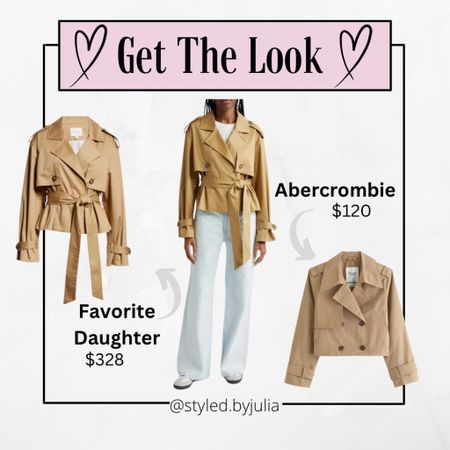 Cropped trench spring outfit get the look for less tan jacket neutrals

The cropped trench is huge for Spring this year with tons of brands releasing their own version. The Favorite Daughter version is a crowd favorite but I have linked some more affordable versions so you can Get The Look on any budget 😘

#LTKover40 #LTKstyletip #LTKSeasonal
