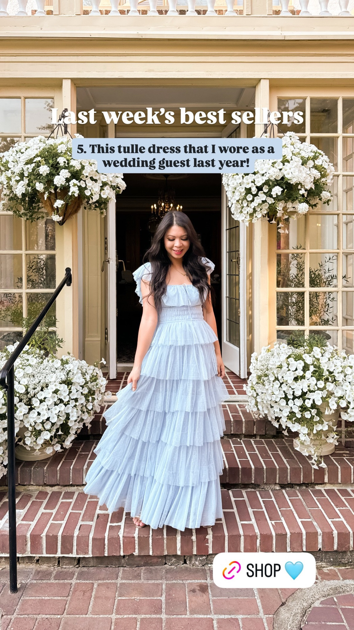 Last week's best sellers - Last week’s best seller - this Belle Swiss dot tulle tiered maxi dress that’s perfect as a wedding guest dress or for any special occasion! I’m wearing a size small! 

#LTKStyleTip #LTKWedding