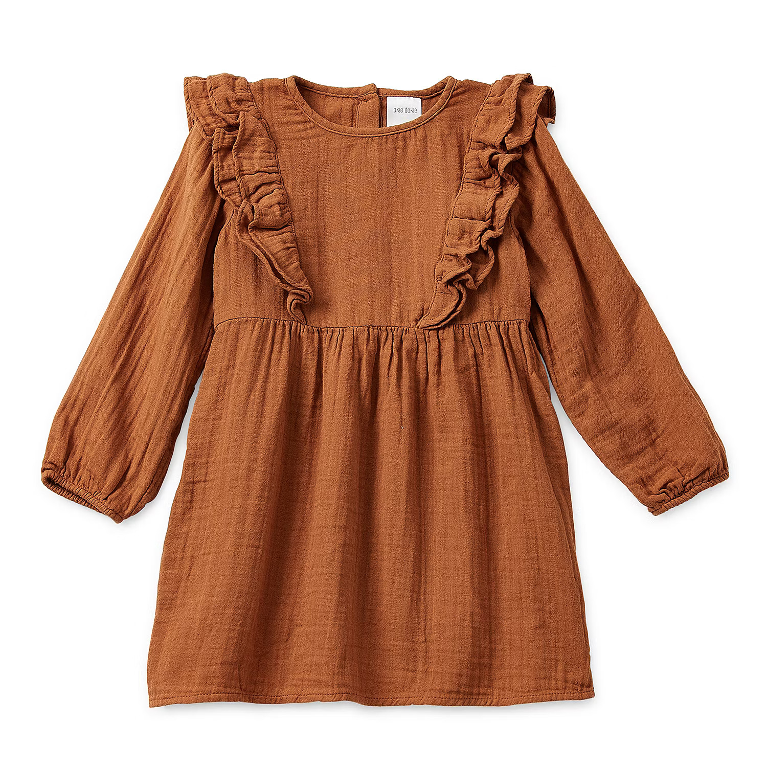 new!Okie Dokie Toddler & Little Girls Long Sleeve A-Line Dress | JCPenney