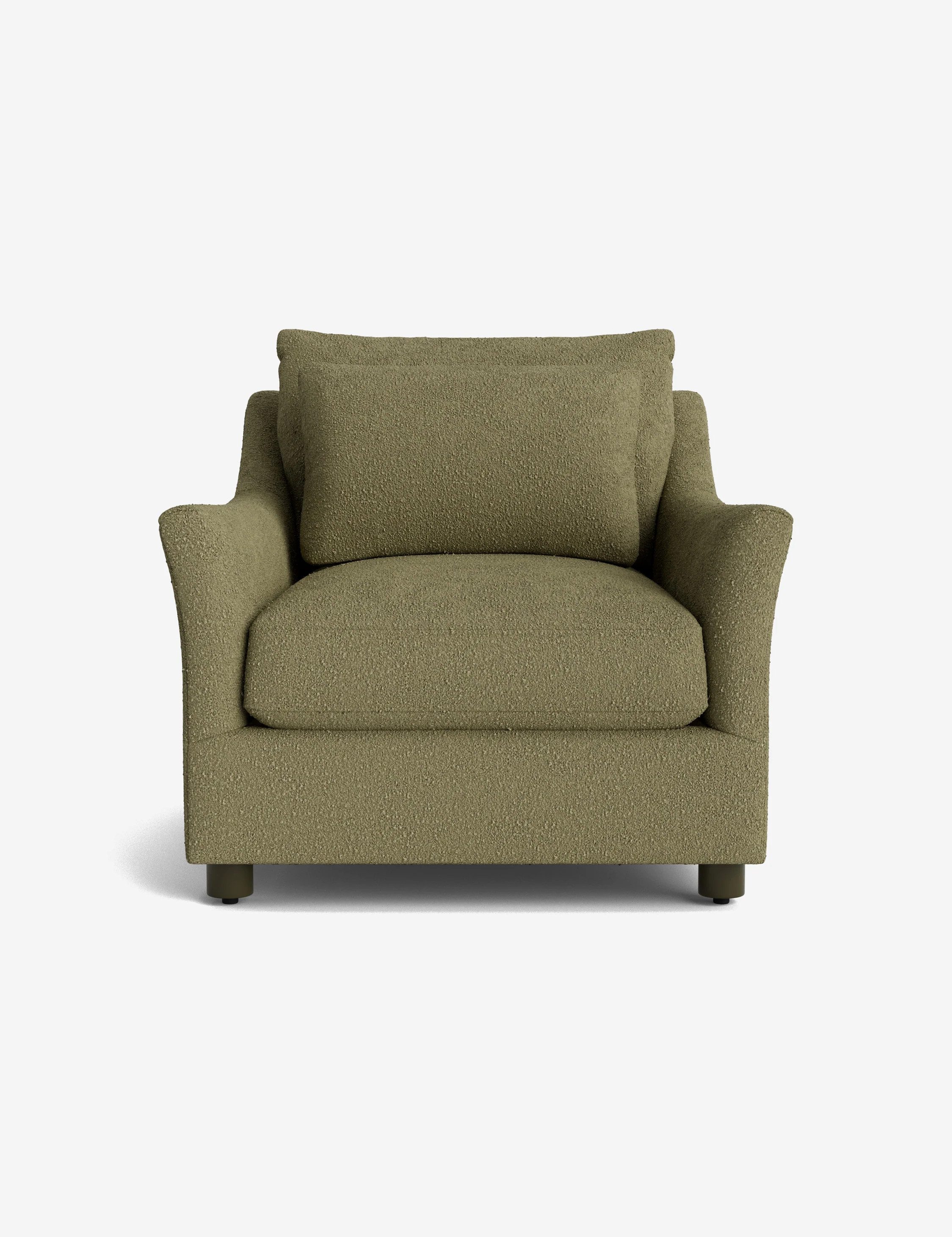 Niven Accent Chair, Green Luxe Boucle | Lulu and Georgia 