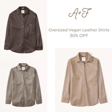 If you’re looking for an oversized vegan leather shirt, you have to get one of these!! They’re so good! And they’re 30% off right now!!! But colors have already sold out so you have to hurry!!! #leathershirt #leatherjacket #fallshirt #leatheroutfit

#LTKsalealert #LTKHoliday #LTKCyberweek