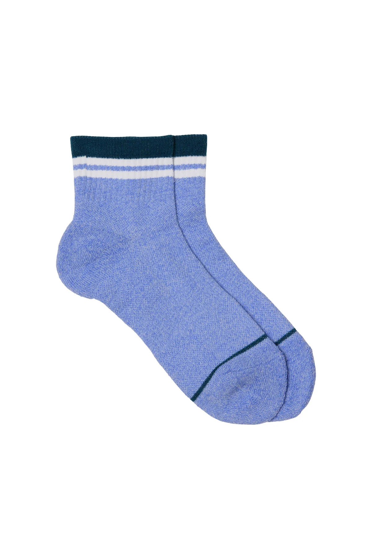 Marled Iris Quarter Crew Sock | Girlfriend Collective