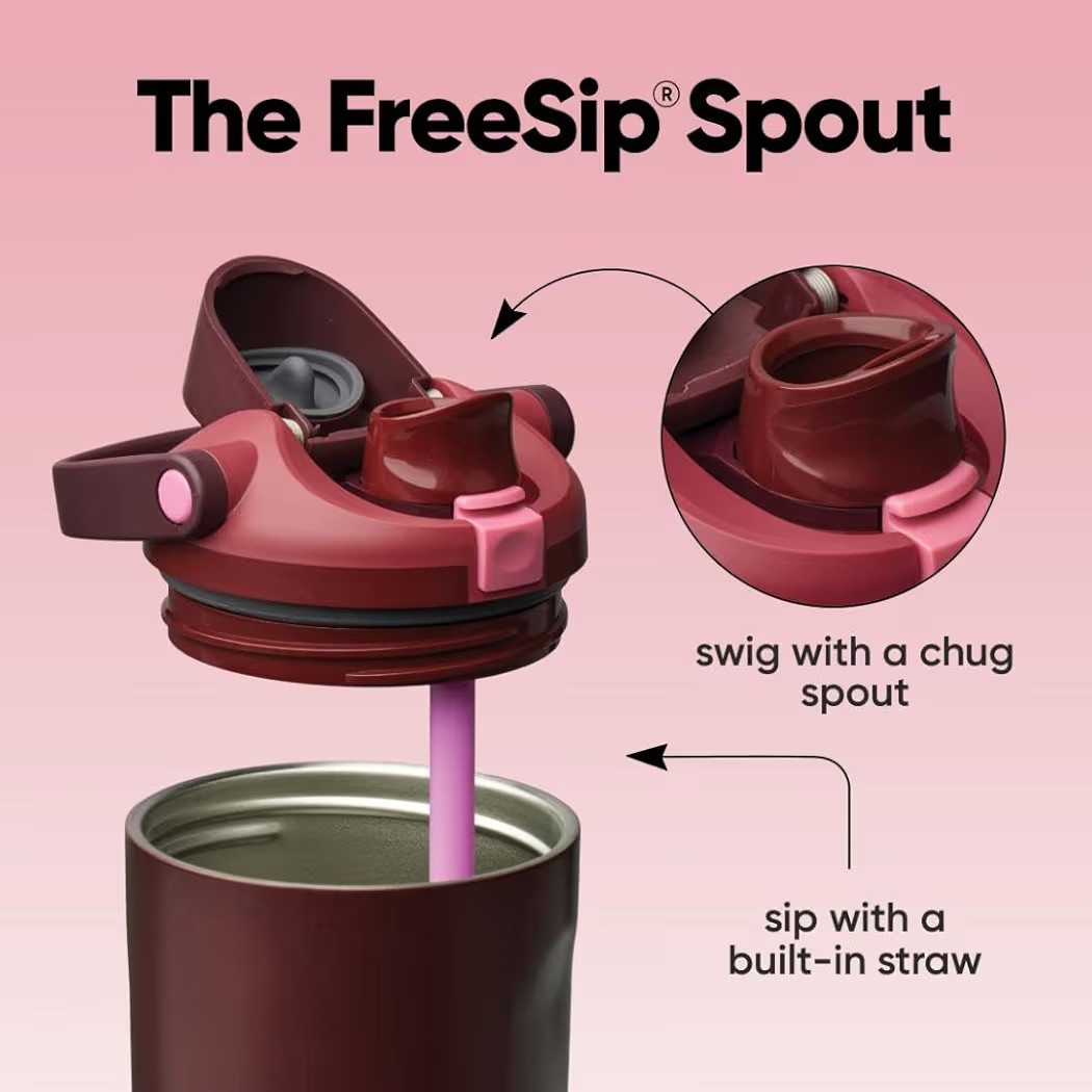 Owala FreeSip Sway Insulated Stainless Steel Water Bottle with Two-Way Spout, Built-In Straw and ... | Amazon (US)