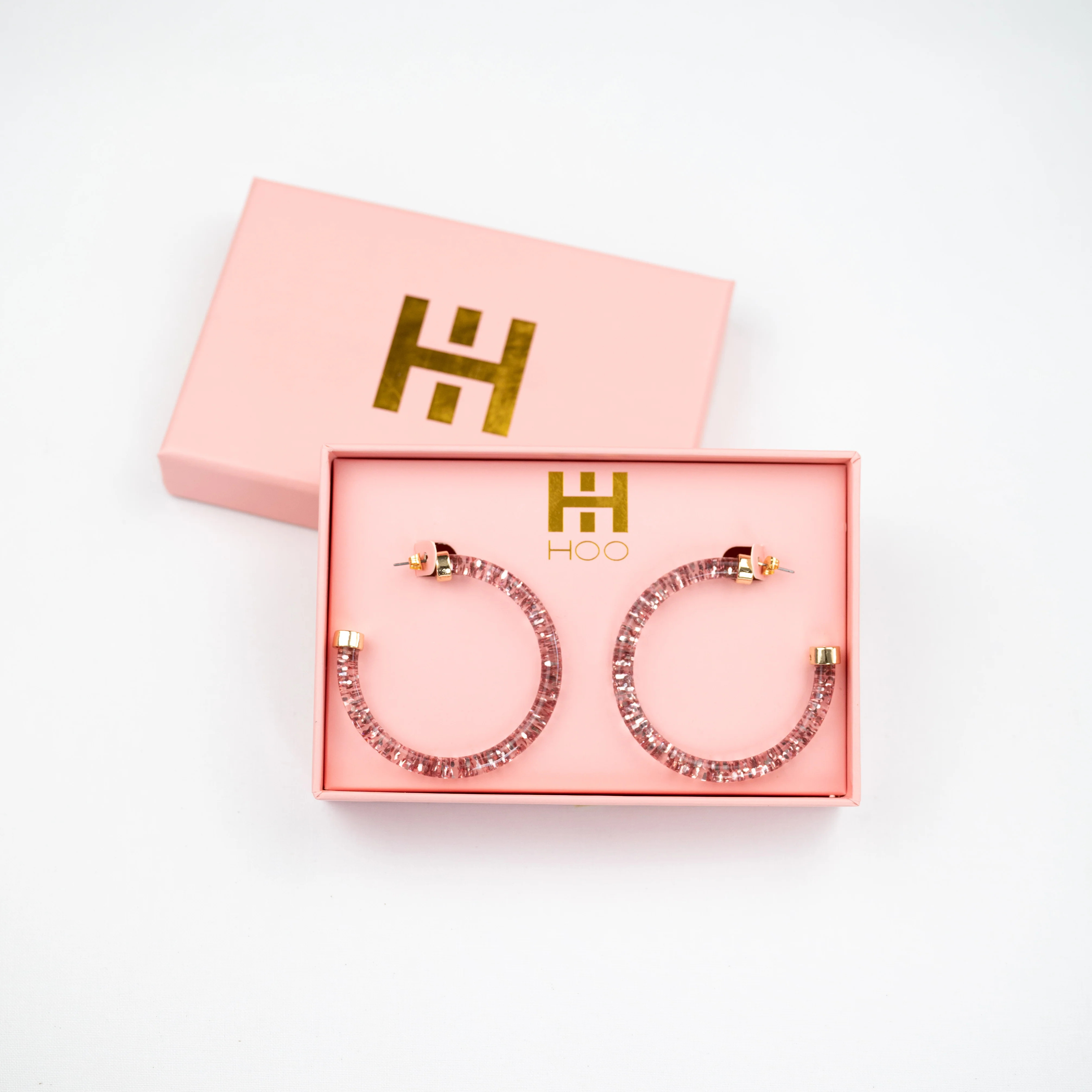 Hoops - Pink Glitter | Hoo Hoops