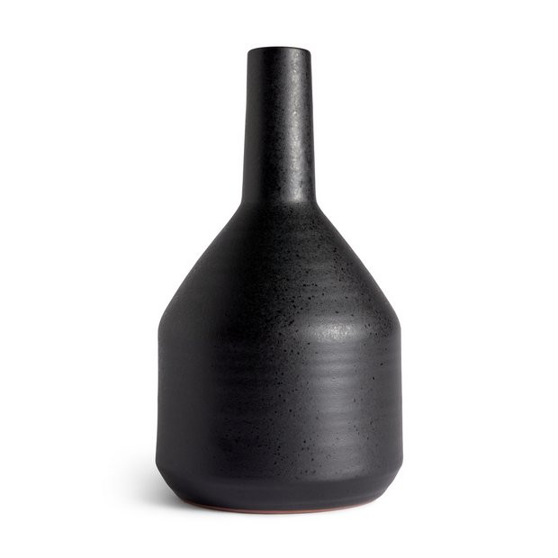 Habitat Large Ceramic Vase - Black | Habitat UK