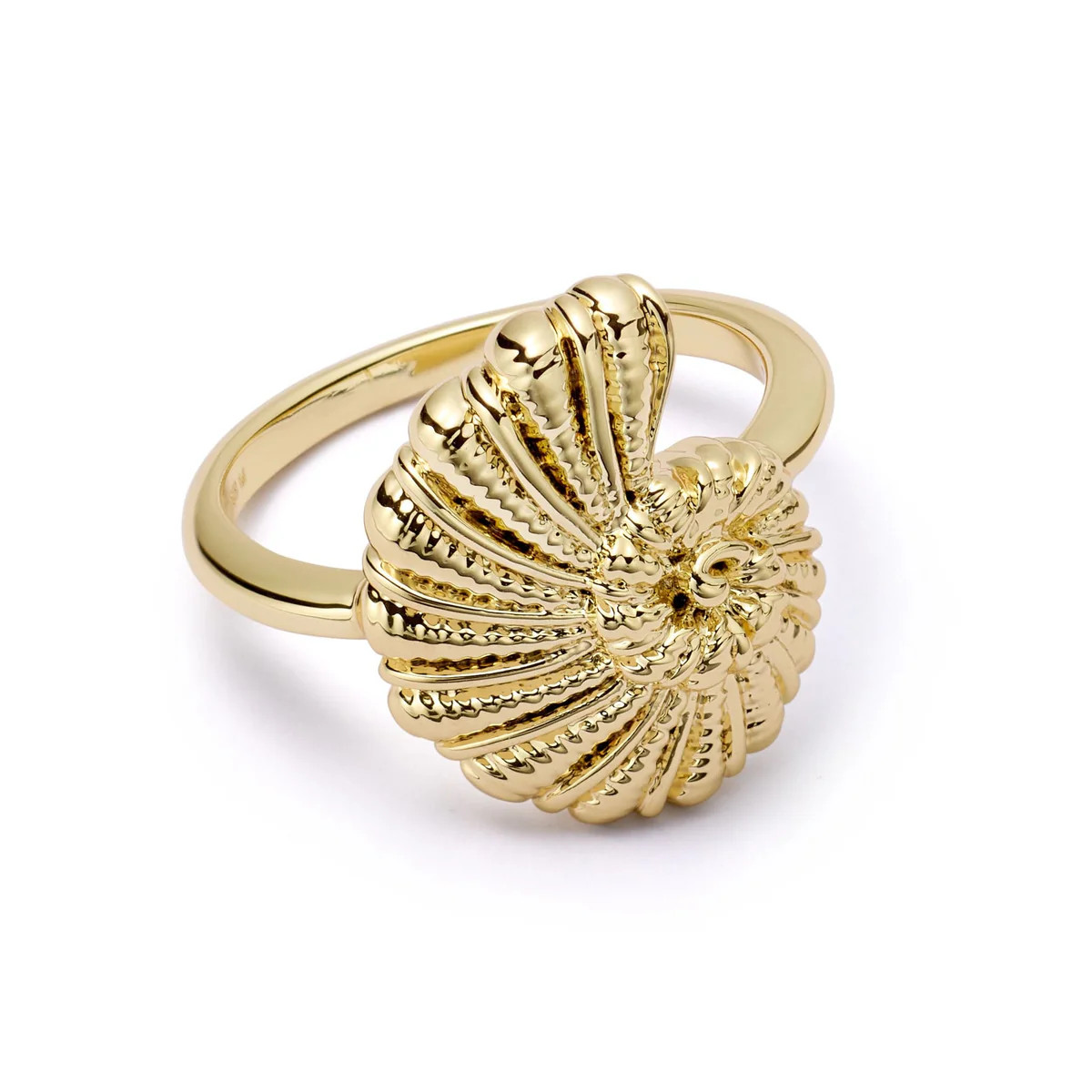 Polly Sayer Shell Ring 18ct Gold Plate | Daisy London Jewellery