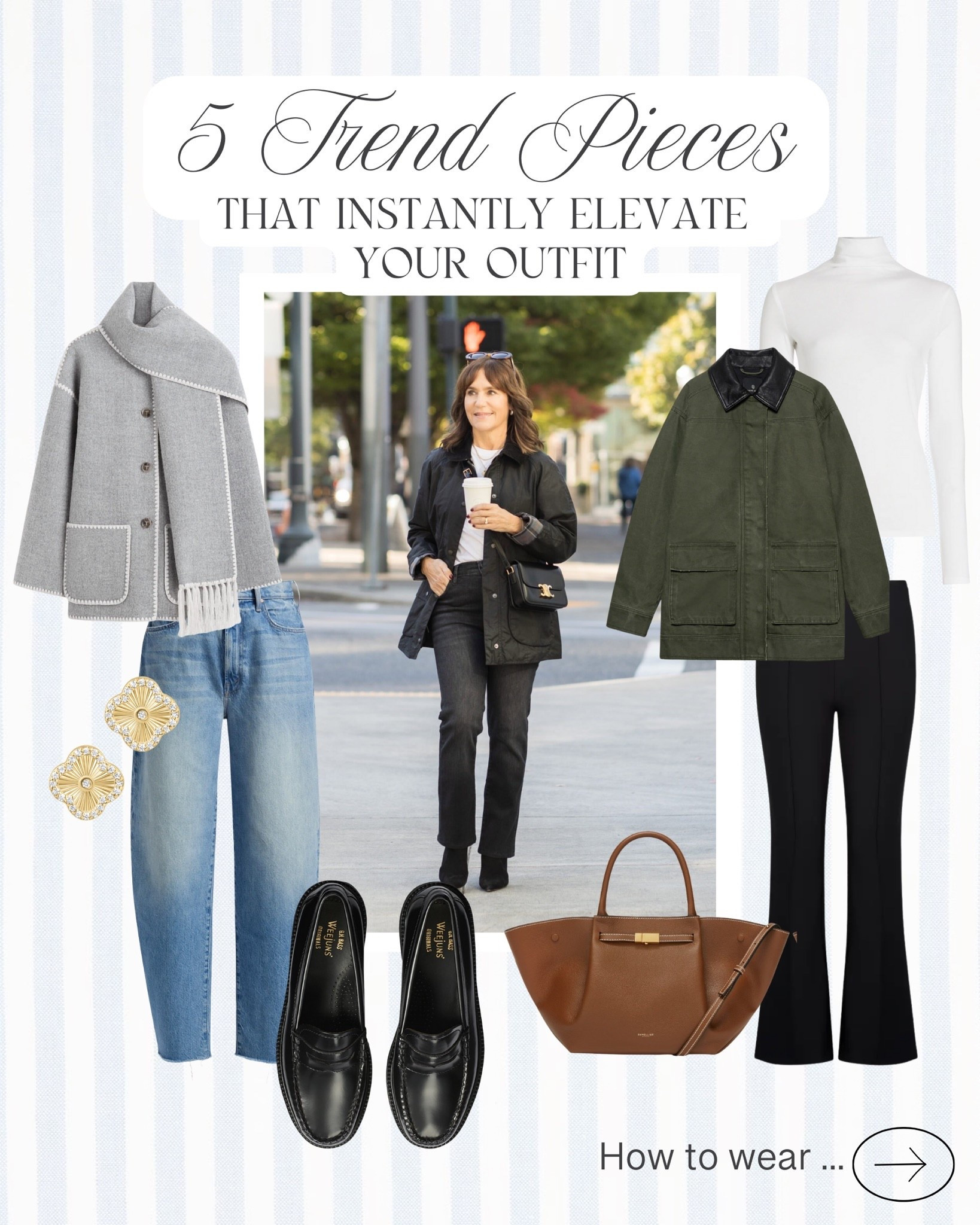 These are the TOP 5 TREND PIECES that will instantly elevate your outfit this fall!!✨

From the pant that everyone is wearing to just have fall jackets, these are the coolest trend pieces to buy right now!

#LTKSeasonal #LTKStyleTip #LTKOver40