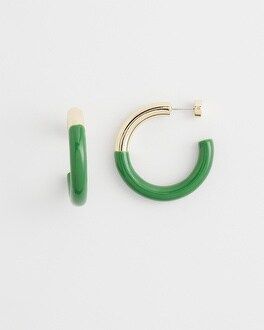 No Droop™ Green Dipped Hoops | Chico's