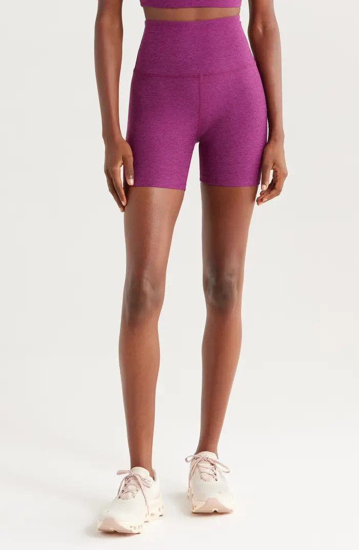 Keep Pace Space Dye Bike Shorts | Nordstrom