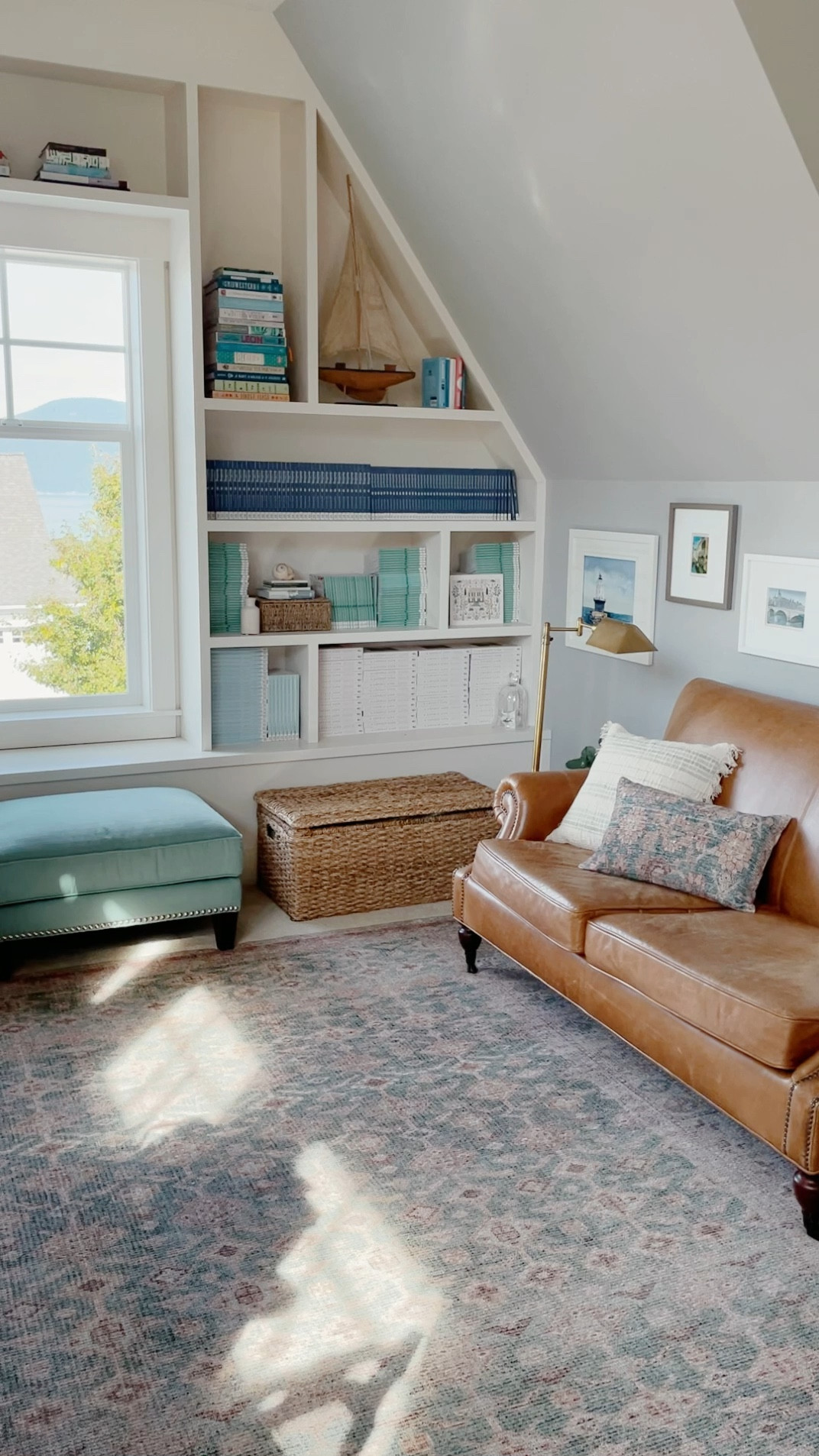 Cozy new season? 🍂 Cozy new rug! 🤎 This beautiful rug is part of the new @loloirugs and @angelarosehome collab that just launched today!

It’s vintage-inspired with a traditional pattern and gently distressed for a warm, lived-in look. 👌🏻

My rug is the AUB-02 Aqua/Sand color in the Aubrey collection. It has such gorgeous details and the COLORS! The colors are 🤌🏻 ✨perfection✨. 

#AngelaRosexLoloi #gifted

#LTKhome #LTKstyletip #LTKSeasonal