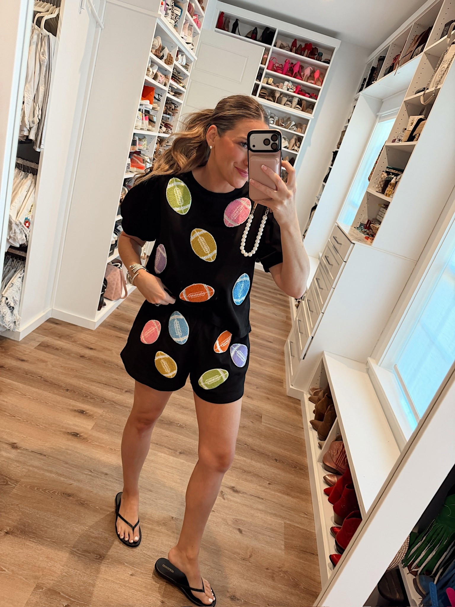 The perfect set for the girl who wants to look the part for Sunday football! In a medium set, sandals and accessories - fits tts.

#LTKFindsUnder50 #LTKgrwm #LTKSeasonal