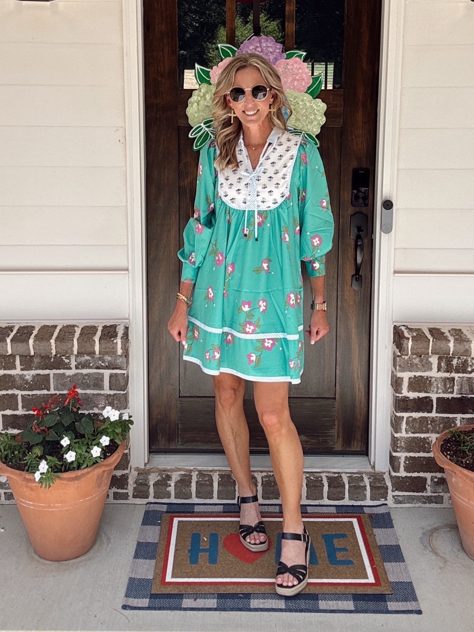  Boho shirt dress is adorable in green. It comes in eight different color options love the patterning and pockets perfect for brunch, Church, more… wearing a size small  

#LTKSeasonal #LTKStyleTip #LTKOver40