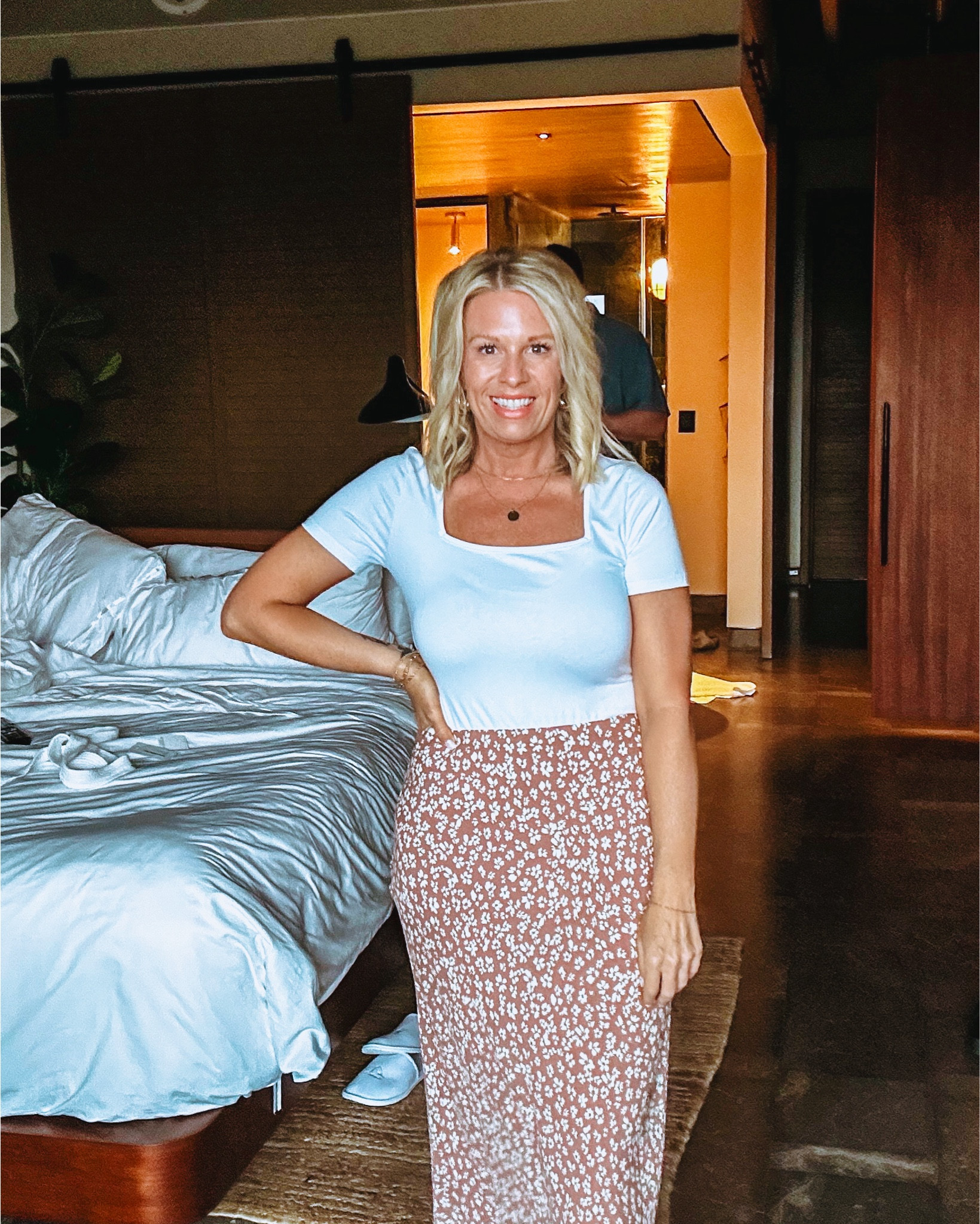 Loved this bodysuit! Not see through, great fabric and love the neckline. 

#LTKmidsize #LTKSeasonal #LTKover40