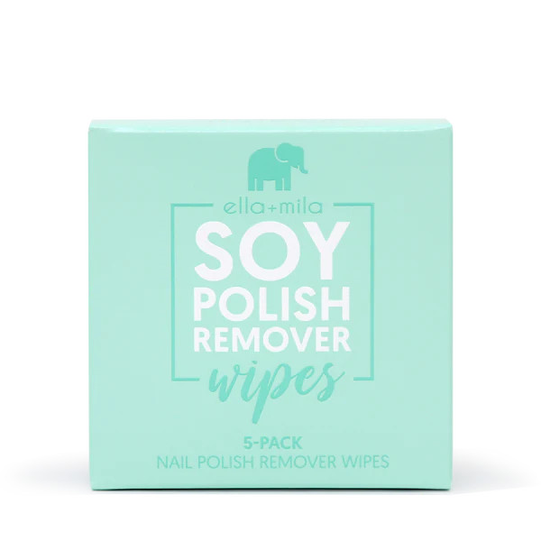 Soy Nail Polish Remover Wipes - Unscented | ella+mila