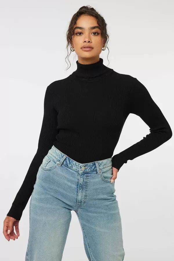 Rib Turtleneck Top | Ardene