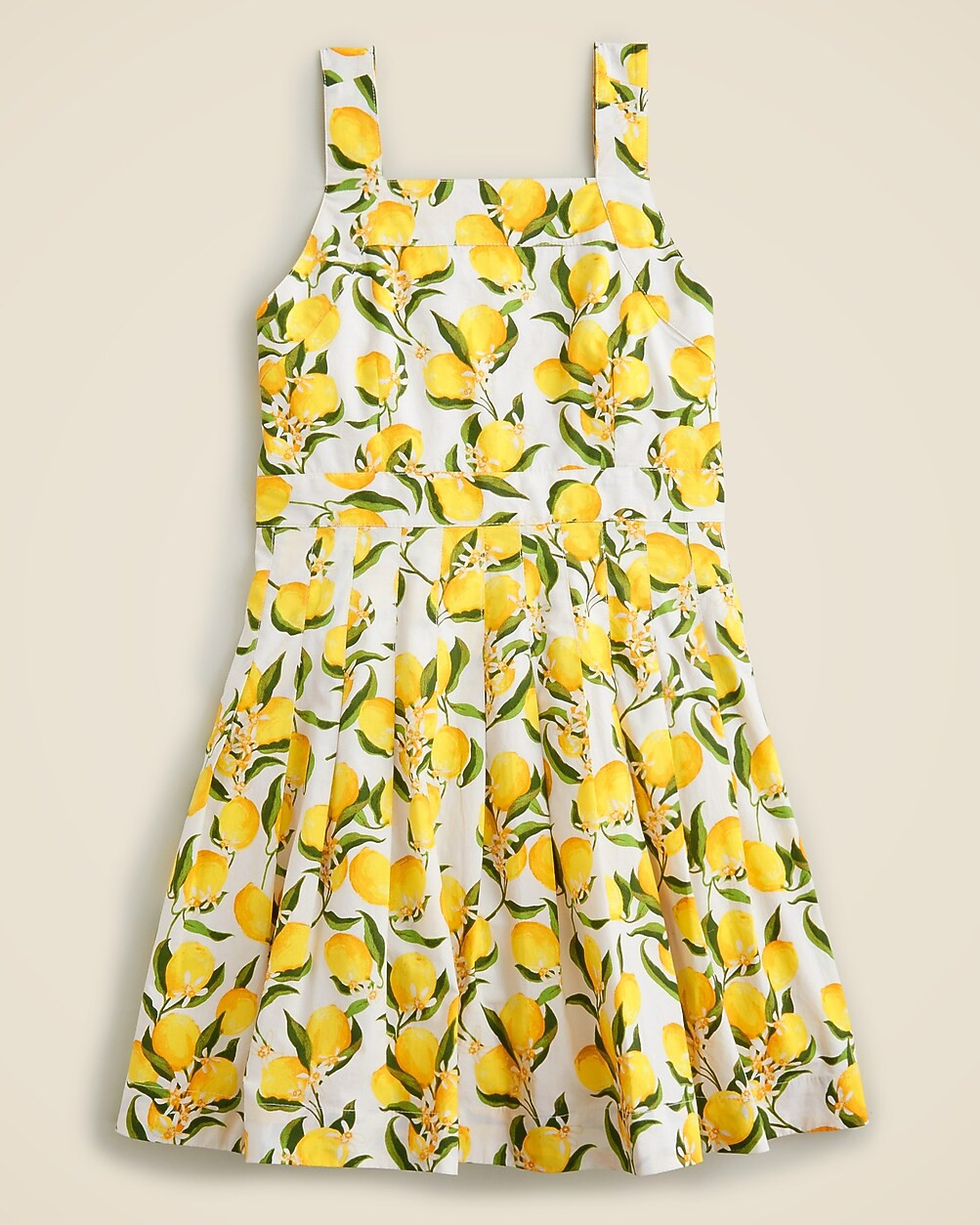Girls' apron dress in lemonade print | J. Crew US