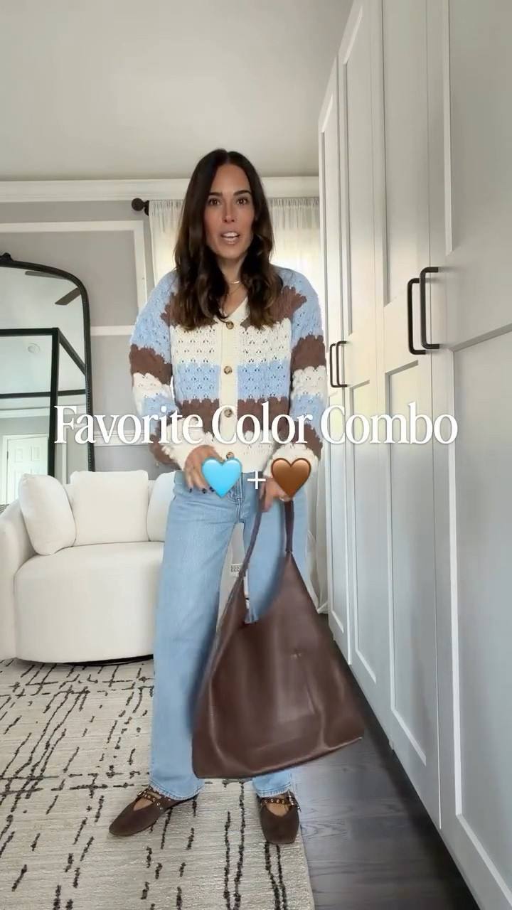 Easily my favorite color combo especially for Fall 🤎🩵
Wearing size small and 25 short in jeans

#LTKmomlife #LTKFindsUnder50 #LTKootd