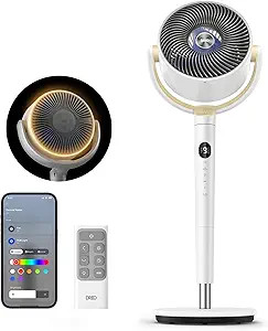 DREO Smart Fan for Bedroom, 120° +120° Omni-Directional Oscillating Fans, 100ft Quiet Pedestal ... | Amazon (US)