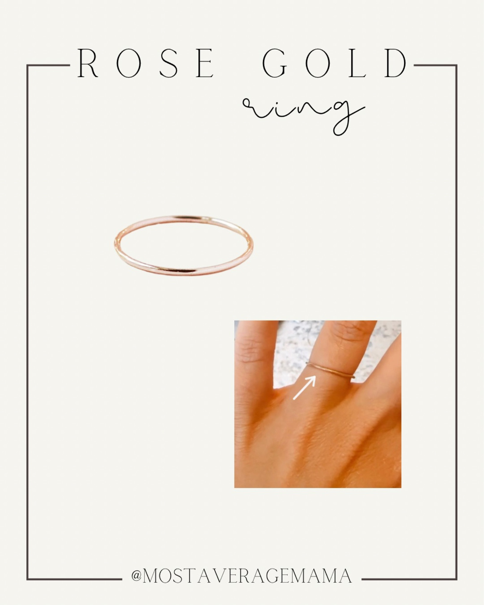 Rose gold stacking ring 💍 

#LTKFind