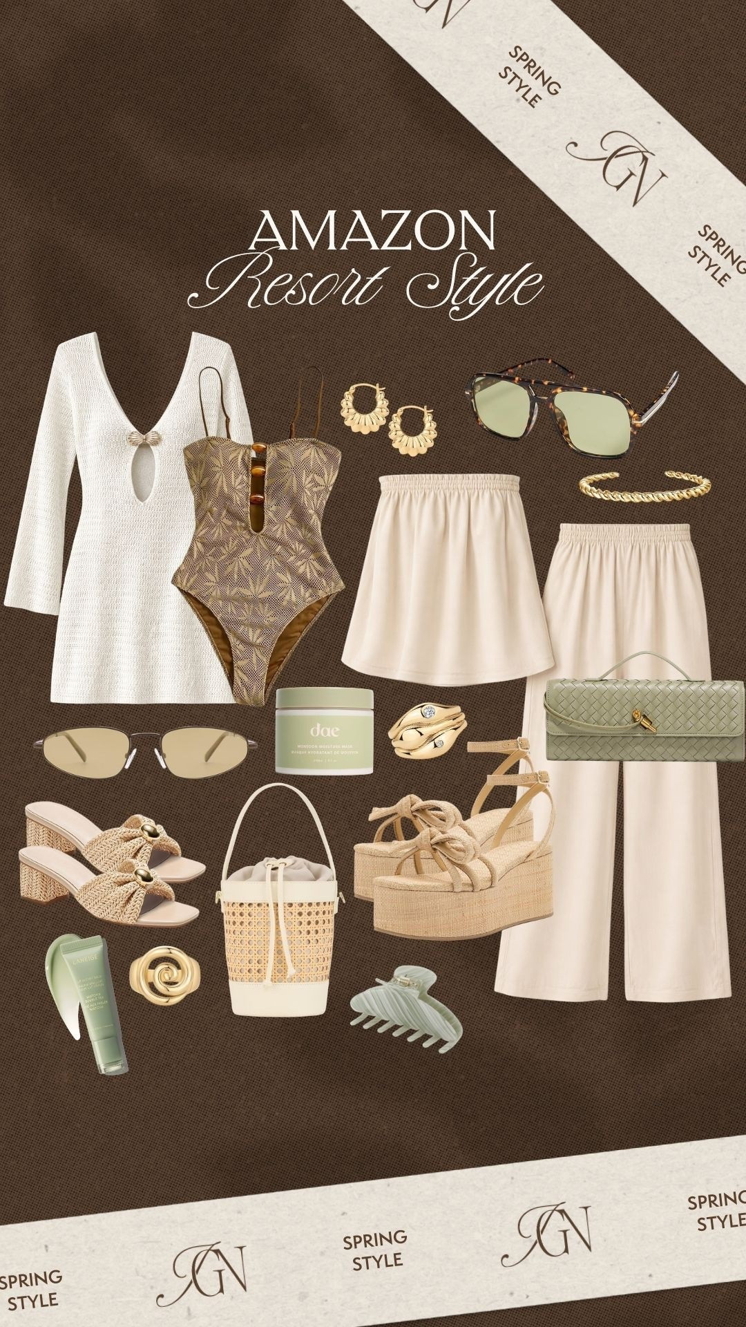 Spring resort style 🤎

#springbreak #resortwear #resort #coverup #sandals #sunglasses #swimsuit #sunglasses #jewelry #springhandbag #summer #vacay #vacation #beach #crochet

#LTKSeasonal #LTKSaleAlert #LTKTravel