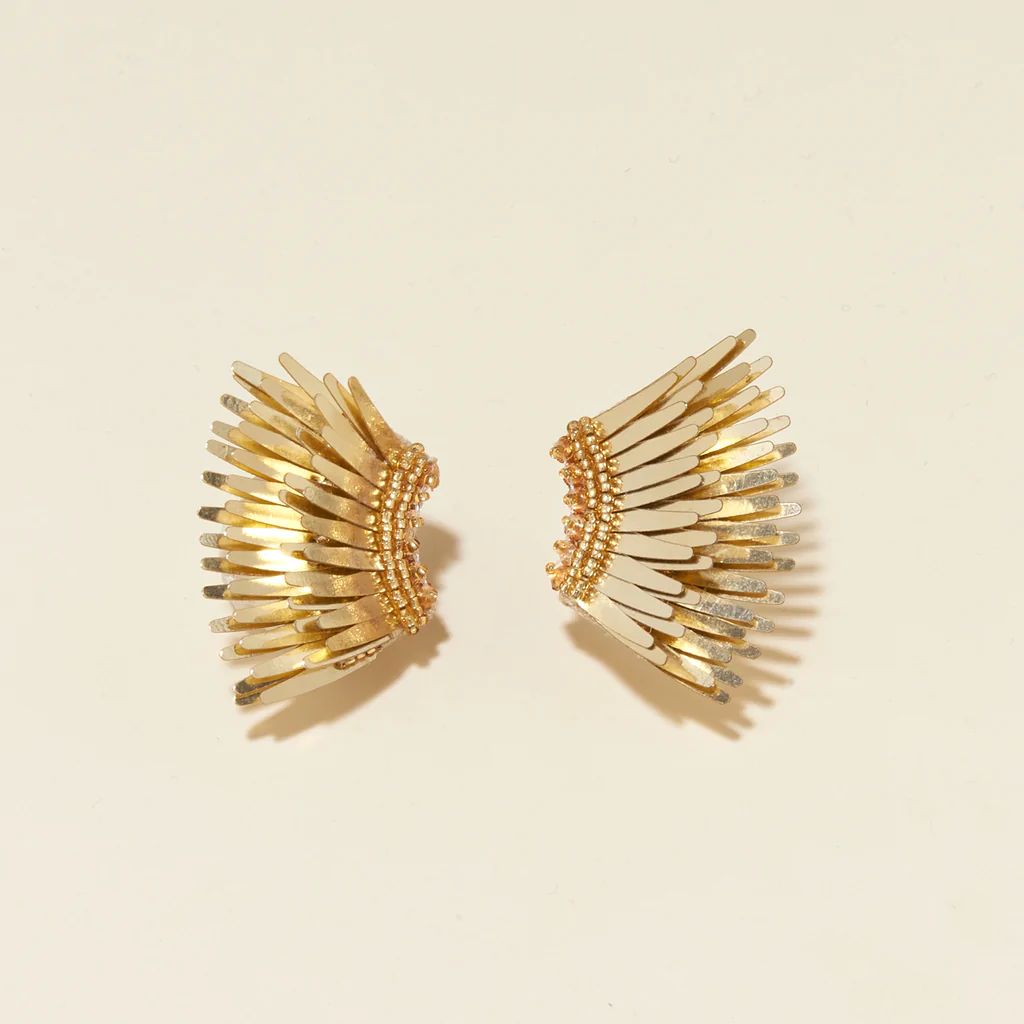 Metallic Mini Madeline Earrings Gold | Mignonne Gavigan