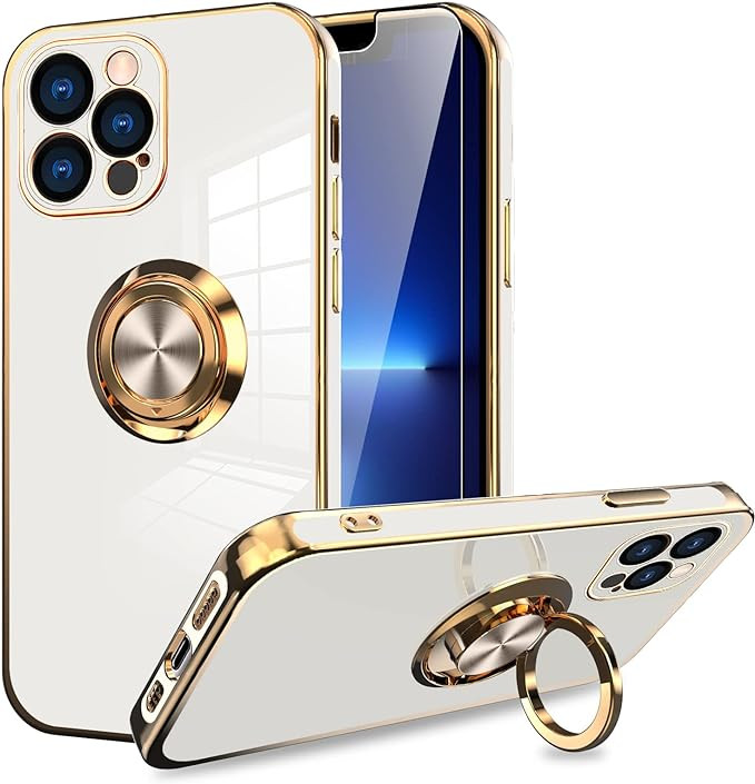 KANGHAR Compatible with iPhone 13 Pro Max Case 6.7 Inch with Screen Protector Plating Built-in 36... | Amazon (US)