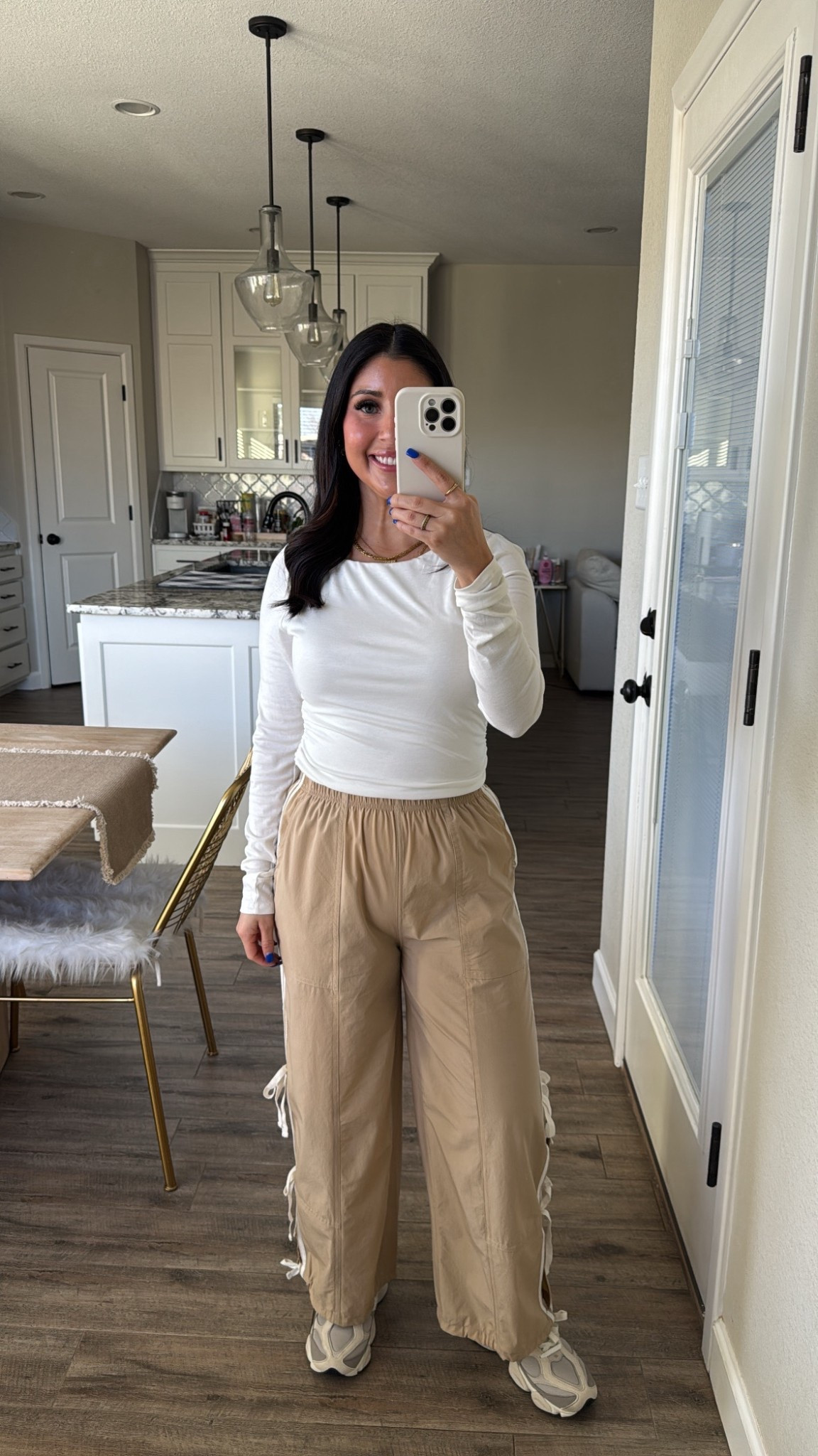 Size S in the pants 

#LTKootd #LTKPetite