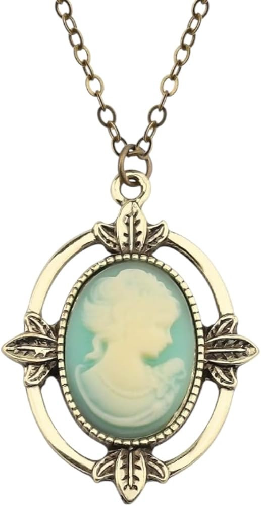 PRINCESS CUTENESS STORE Katherine Pierce Vampire Victorian Cameo Pendant Necklace | Amazon (US)