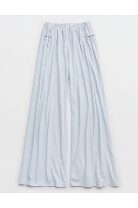Aerie Happiest Wide Leg Pant Women's Misty Sky XXS | Aerie