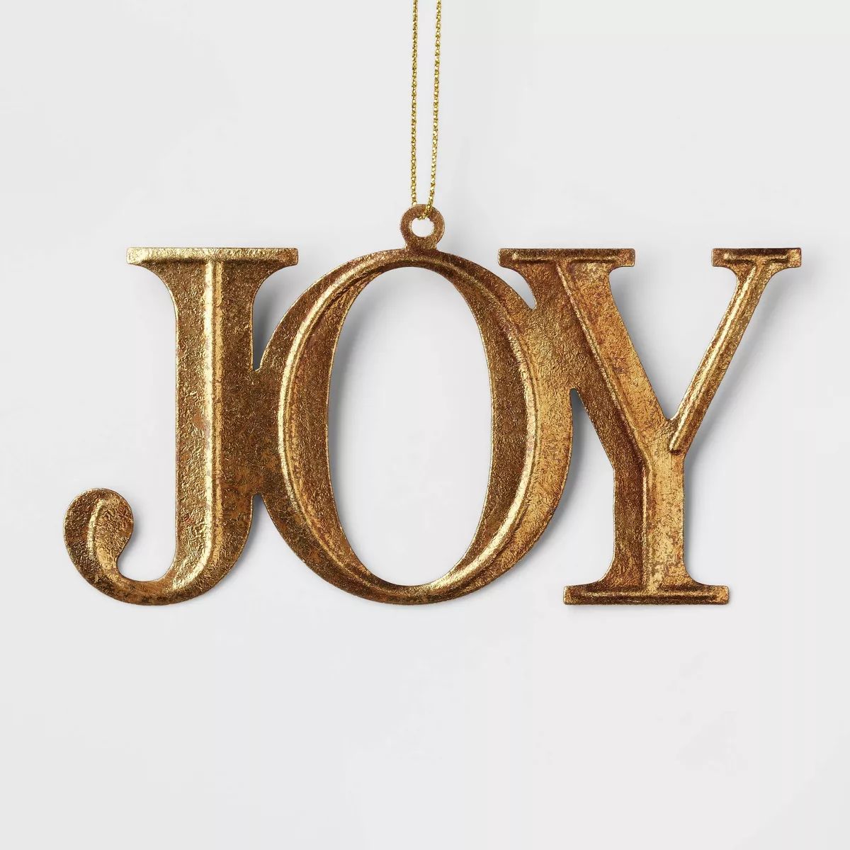 Metal 'Joy' Christmas Tree Ornament Gold - Wondershop™ | Target