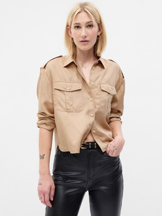 Cropped Utility Shirt | Gap (US)
