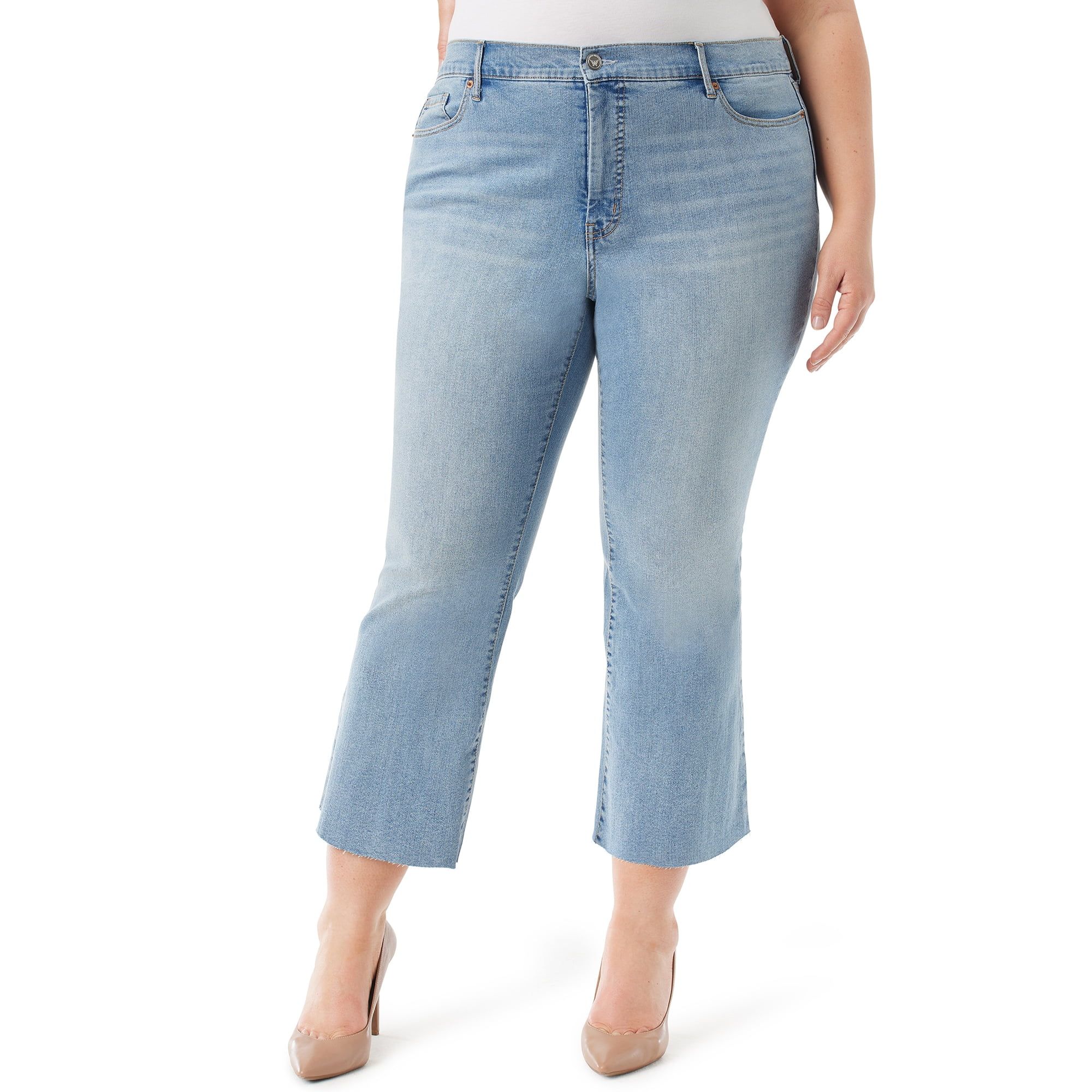 Jessica Simpson Women's and Women's Plus Daisy Ankle Flare Jeans, Sizes 2-26W | Walmart (US)