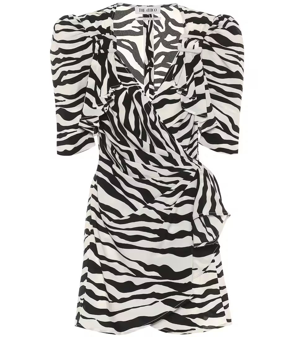 Pat zebra-print wrap minidress | Mytheresa (US/CA)