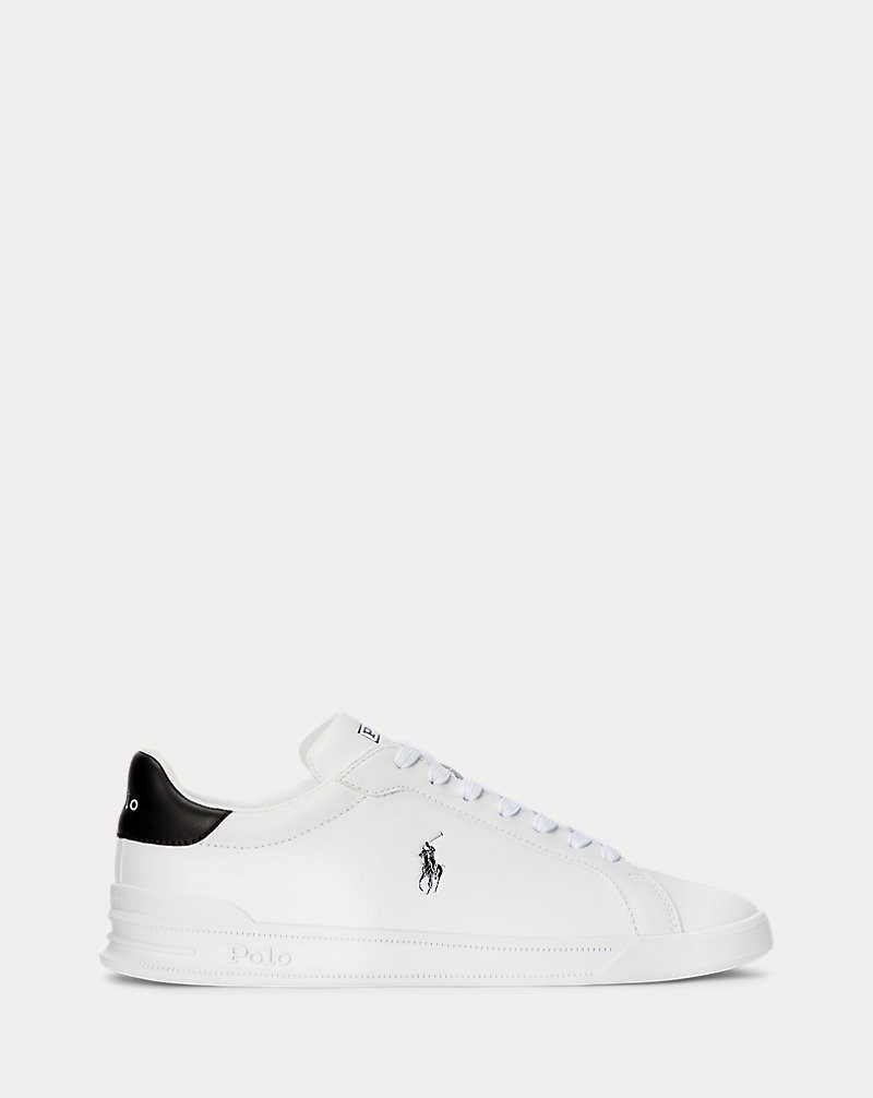 Heritage Court Ii Leather Sneaker | Ralph Lauren UK | Ralph Lauren (UK)