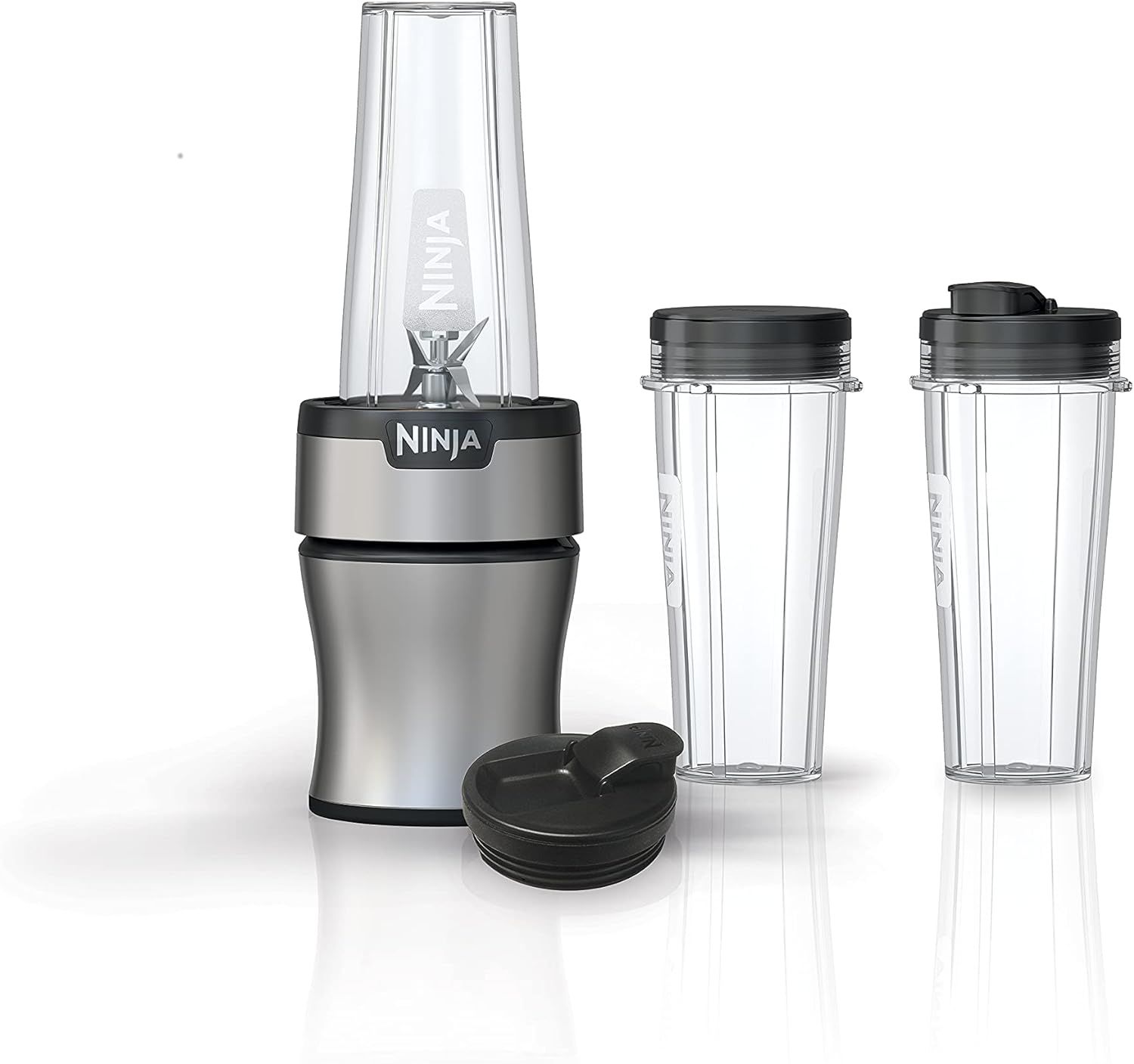 Ninja BN301 Nutri-Blender Plus Compact Personal Blender, 900-Peak-Watt Motor, Silver | Amazon (US)