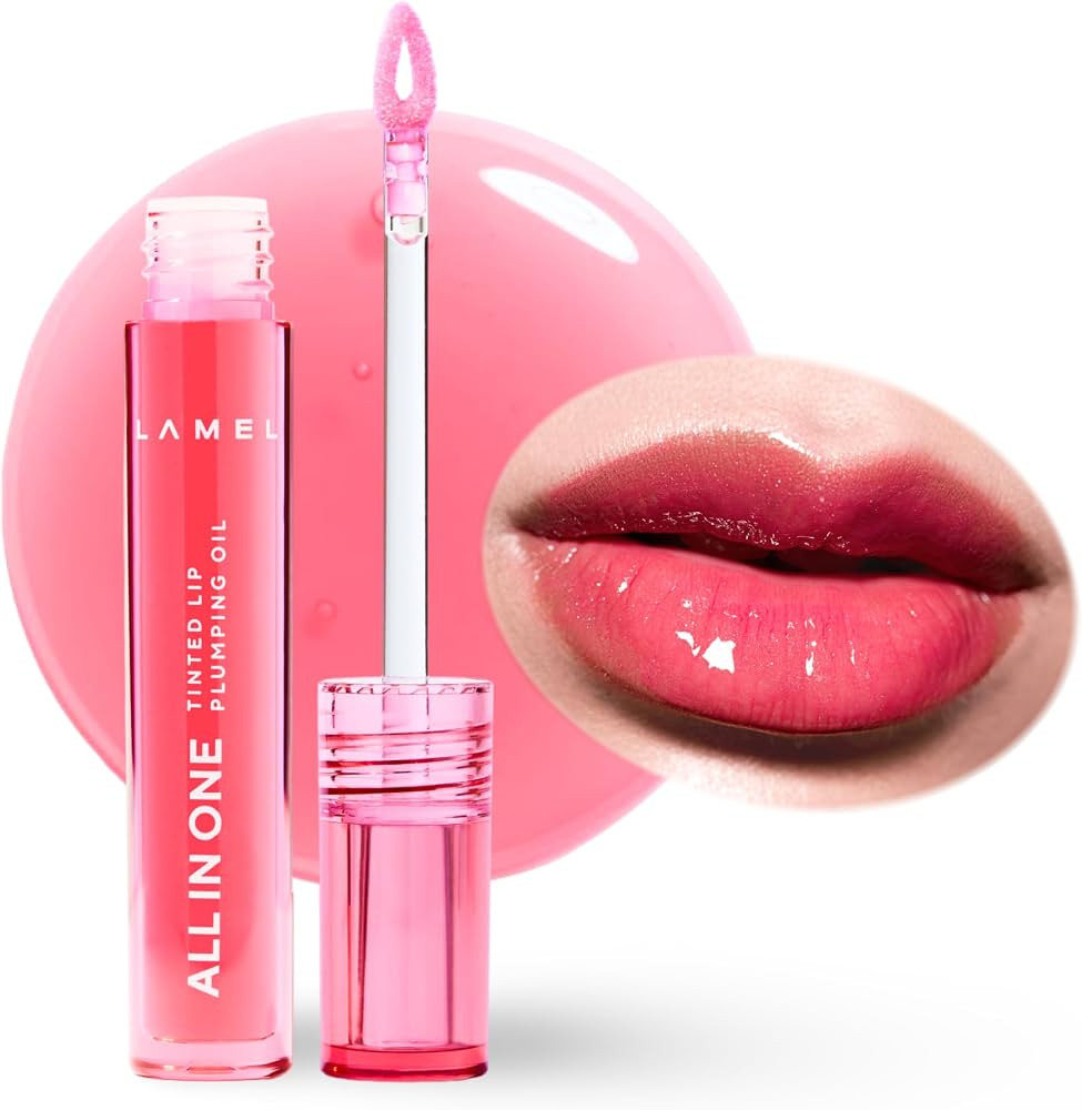 Lamel All-in-One Lip Oil - Lightweight, Tinted, Plumping, Hydrating Lip Gloss - Lip Balm for Day ... | Amazon (US)