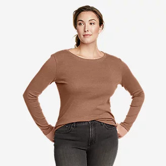 Favorite Long-Sleeve Crewneck T-Shirt | Eddie Bauer, LLC