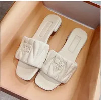 Candy Color Summer Slippers Classic Women Leisure Flip Flops Fashion Flat Bottom Sandal Letters L... | DHGate