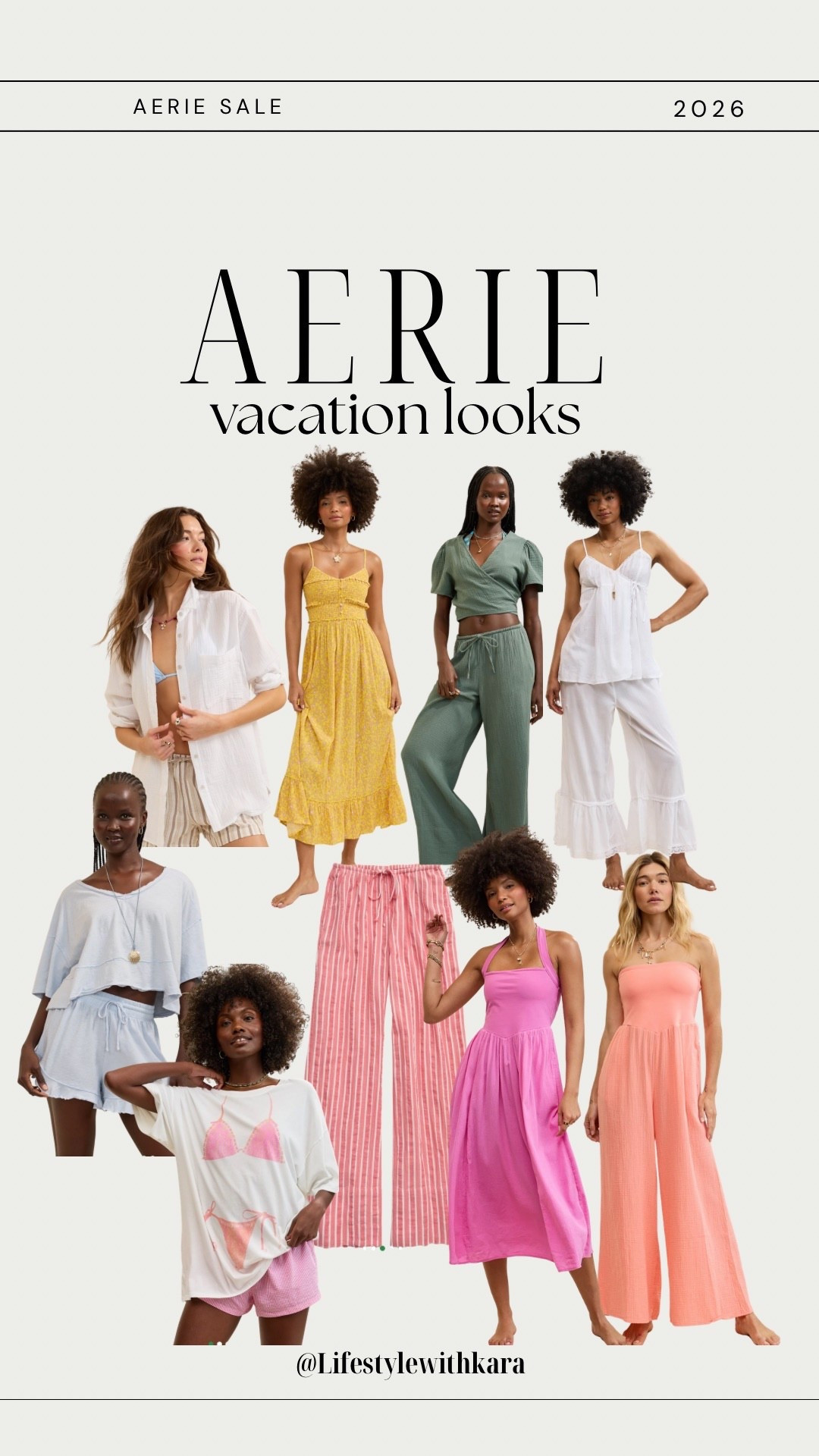 Aerie vacation looks! 
20% off promo code below! 

#LTKSwim #LTKxAerie #LTKSeasonal